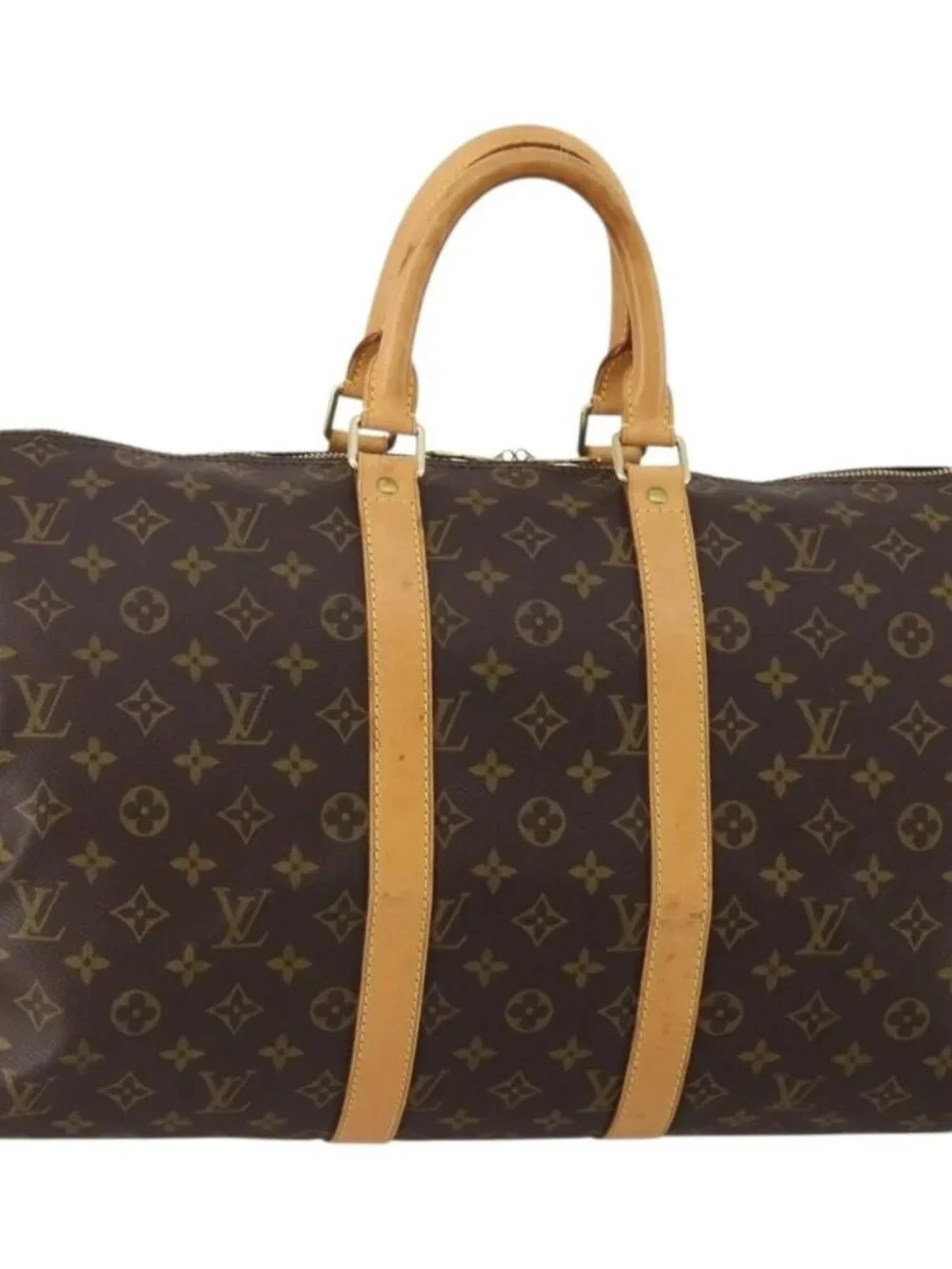 LOUIS VUITTON Monogram Keepall Bandouliere 45 Boston Bag M41418 LV Auth 187418A